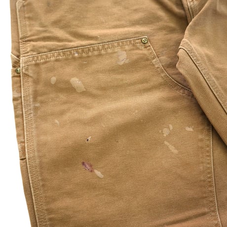 00's Carhartt "Double Knee" Duck Painter Pants USA製 Beige ②