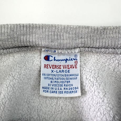 90's CHAMPION RW SWEAT "HARVARD" "Water Print" XLサイズ USA製