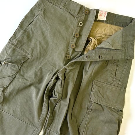 60's French ARMY "M-47" HBT Cargo Pants 21