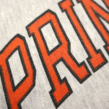 90's CHAMPION RW SWEAT "PRINCETON" 両面 染み込み プリント XLサイズ USA製
