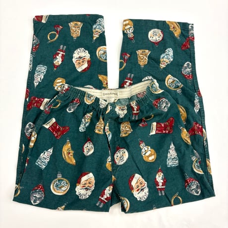 80's Banana Republic "Christmas Pattern" Pajama Pants Sサイズ USA製
