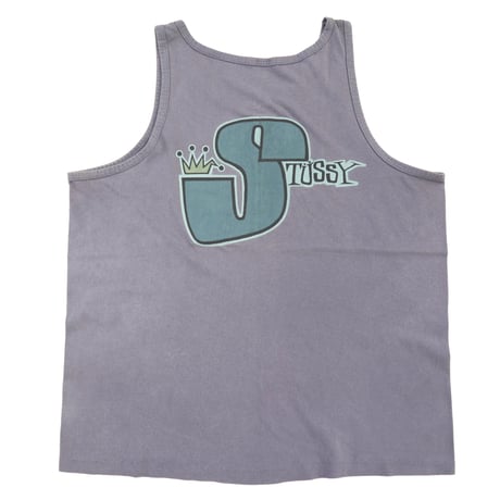 80's～90's OLD STUSSY 黒タグ Tank Top USA製