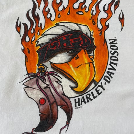 00's Harley Davidson "4面" LS Tシャツ XLサイズ