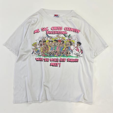 90's Reebok "Mt. SAC Cross Country Invitational～" "両面" Tシャツ USA製