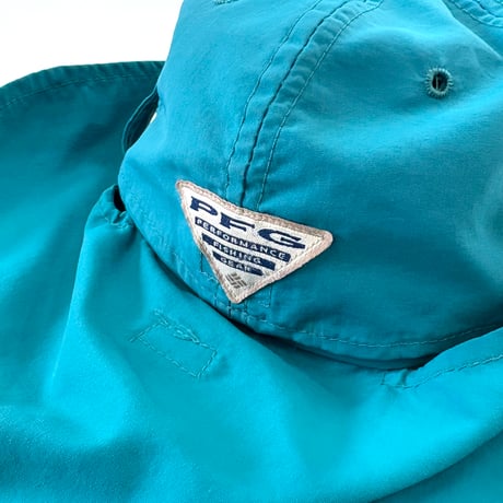 90's Columbia "PFG" "Sun Shade" Nylon Long Bill Cap USA製