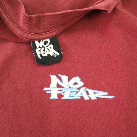 90's～ NO FEAR "EVERYTHING SUCKS" 両面 プリント Tシャツ USA製