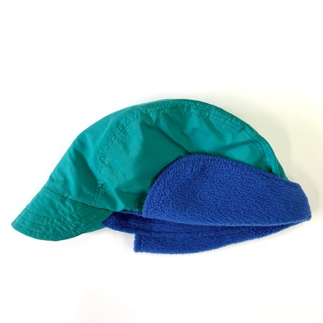 ～90's Columbia Nylon Ear Flap Fleece Cap L/XL USA製