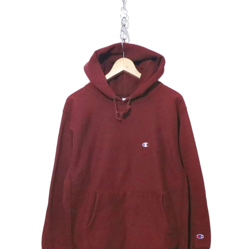 90's CHAMPION RW SWEAT PARKA Solid Burgundy Lサイ...