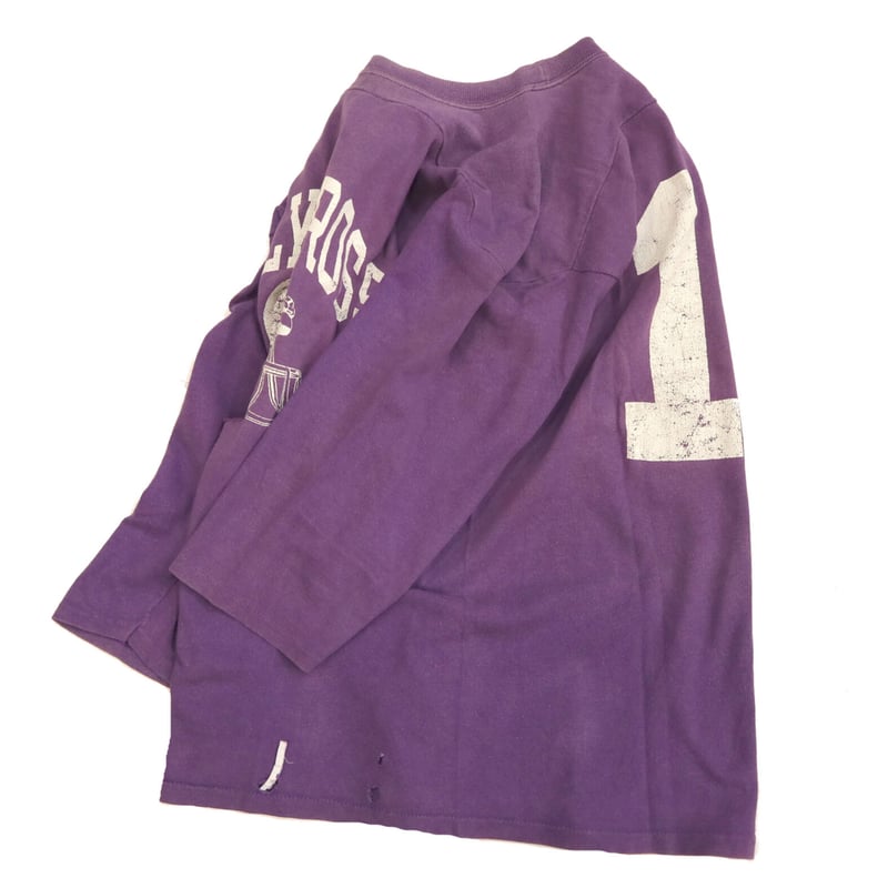 Champion HOLY CROSS 69 XL ランタグ　古着フットボールT Champion HOLY CROSS 69 XL ランタグ 古着フットボールT