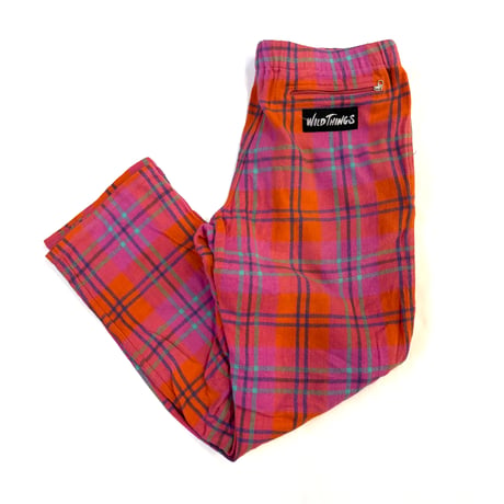 Wild Things Tartan Check Flannel Easy Pants Mサイズ