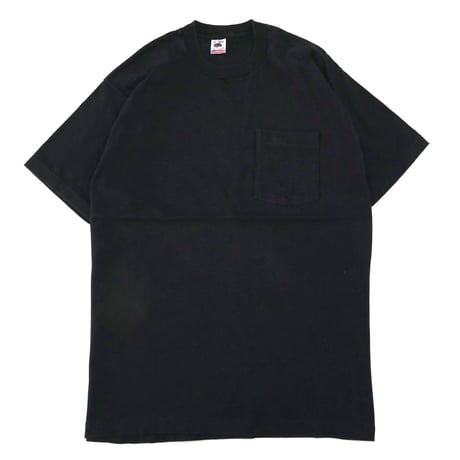 ～90's Fruit of the loom "Solid Black" Pocket Tee XLサイズ USA製