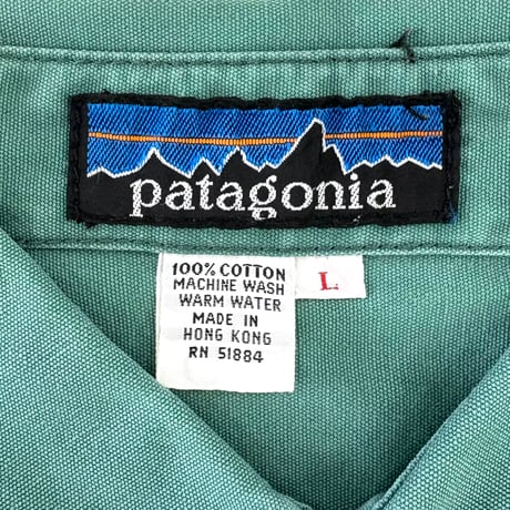 80's Patagonia "デカタグ" LS Canvas Shirt Lサイズ