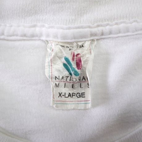 90's "LOVE PEACE☺" バック プリント ポケット Tシャツ XLサイズ USA製