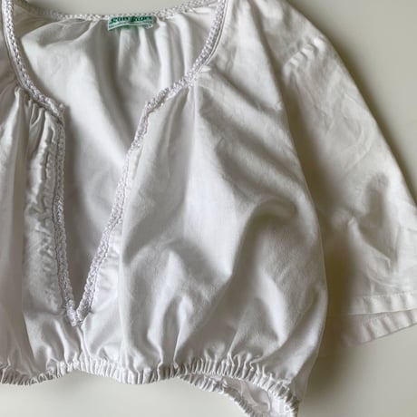 "Women's" 80's～ EURO Vintage Cotton Blouse