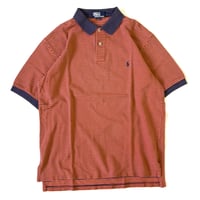 90's～ Polo Ralph Lauren "鹿の子" Border Polo Shirt Lサイズ