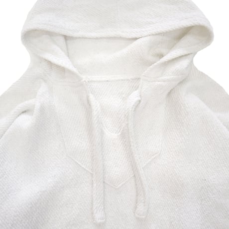 ～90's unknown Baja Mexican Parka SOLID White