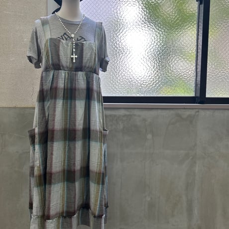 Autreton Ombre Check Cotton Onepiece