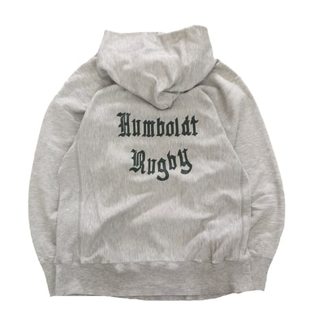 80's CHAMPION RW SWEAT PARKA "HUMBOLDT RUGBY" 両面 プリント XLサイズ USA製