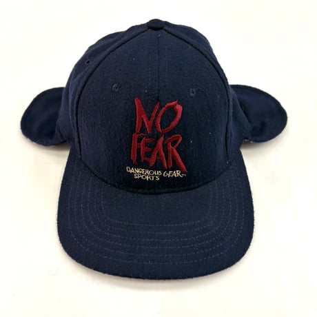 90's NO FEAR "Ear Flap" Wool 6-panel Cap USA製