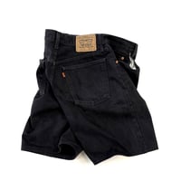 90's Levi's 618 "Super Black" Denim Short Pants W34 UK製