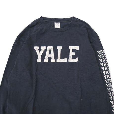 90's DELTA "YALE" 袖プリント LS Tシャツ XLサイズ