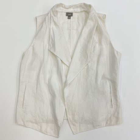 j.jill No Sleeve Linen Jacket