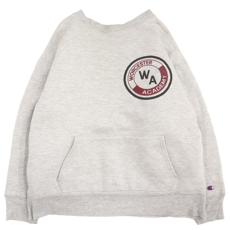 80's CHAMPION RW SWEAT "W face" "WORCESTER ACADEMY" Lサイズ USA製