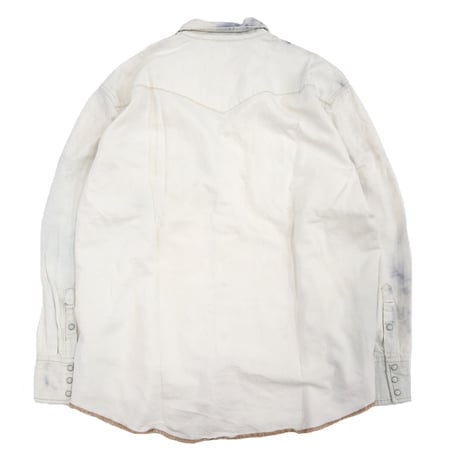 90's～ Wrangler "Bleach" Denim Western Shirt XXLサイズ