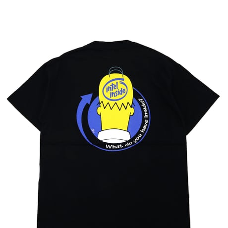 90's intel inside "SIMPSONS" 両面 プリント Tシャツ XLサイズ