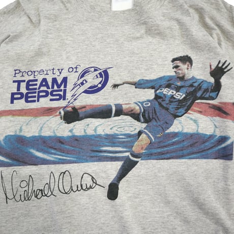 90's～ Team PEPSI "Michael Owen" プリント Tシャツ
