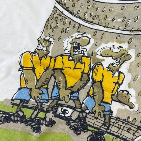 ～90's Adidas "Water Print" Tシャツ
