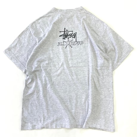 80's～90's OLD STUSSY 黒タグ "ALL STARS" Tシャツ XLサイズ USA製