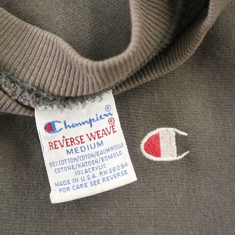"Rare Color" 90's CHAMPION RW SWEAT Solid Charcoal Mサイズ USA製