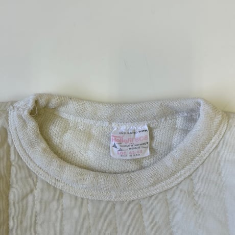 ～80's Hollofil 808 Quilting Sweat LARGE 42-44