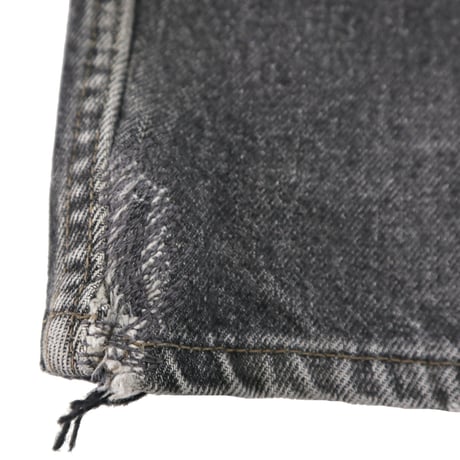 90's Levi's 505 "先染め" "ゴマ塩" Black Denim Pants W34 USA製