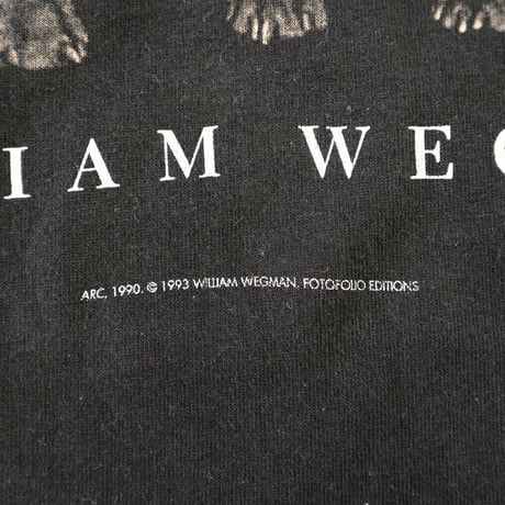 NOS 90's Fruit of the loom "William Wegman" プリント LS Tシャツ Lサイズ USA製