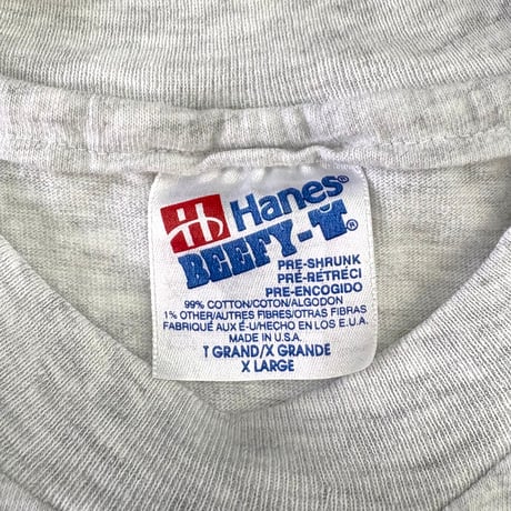 90's Hanes "He Did It" "両面" Tシャツ XLサイズ USA製