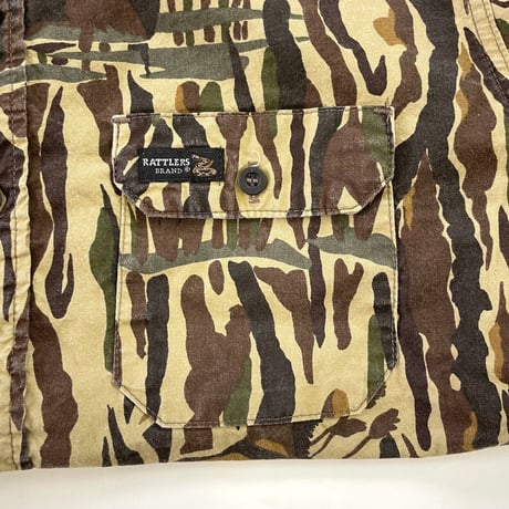 90's RATTLERS Real Tree Camouflage Shirt USA製