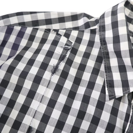 AD2000 COMME des GARCONS HOMME "切り替えギミック" ギンガム チェック シャツ