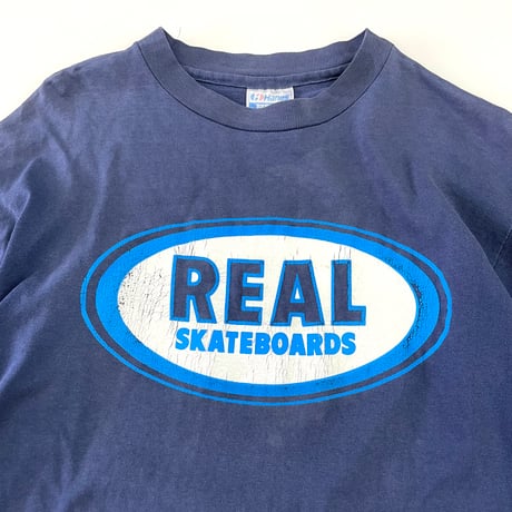 ～90's Hanes "REAL SKATEBOARDS" LS Tシャツ Lサイズ USA製