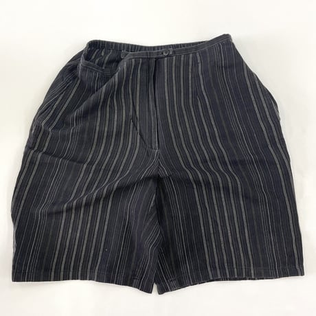"Women's" ～00's Ann Taylor Loft "Set Up" Pin Stripe Linen Shirt Short Pants USA製