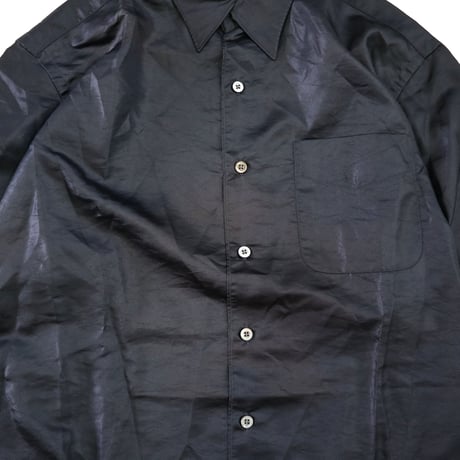 90's Ralph Lauren "RRL" "Solid Black" Nylon Shirt Mサイズ