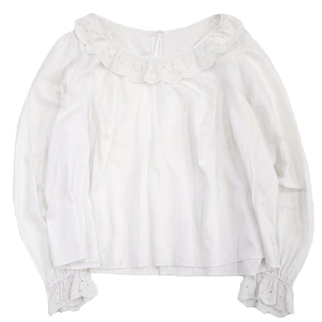 "Women's" 80's～ EURO Vintage Cotton Blouse