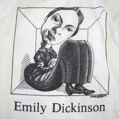 90's "Largely Literary" "Emily Dickinson" プリント Tシャツ XLサイズ USA製