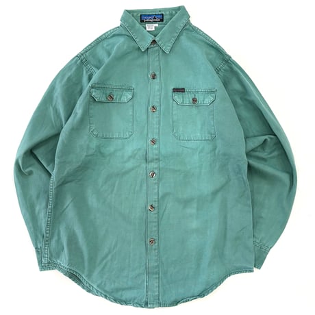 80's Patagonia "デカタグ" LS Canvas Shirt Lサイズ