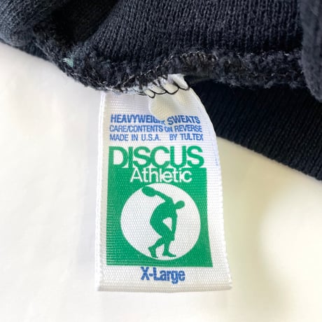 90's Discus Solid Full Zip Sweat Parka "Black" XLサイズ USA製