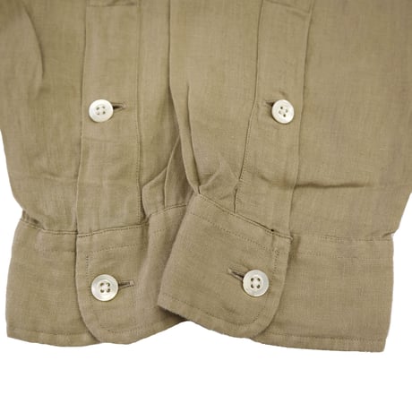 90's～ Polo Ralph Lauren "CALDWELL" "No Pony" Linen Open Collar Shirt Mサイズ