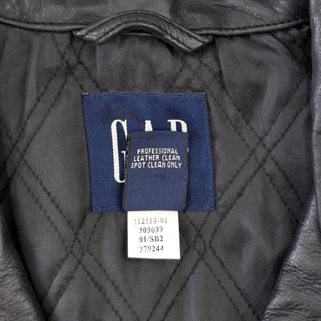 00's OLD GAP Leather Car Coat Mサイズ