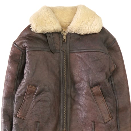 ～00's Mouton Leather "B3 Type" Sherpa Jacket Lサイズ