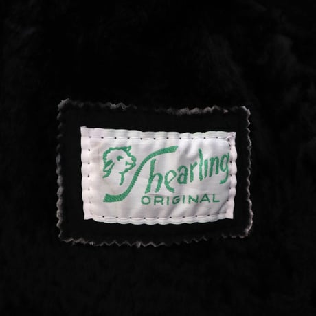 "All Black" unknown Sheepskin Mouton Sherpa Jacket URUGUAY製